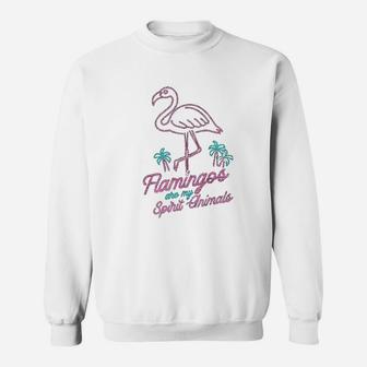 Flamingos Are My Spirit Animals Flamingo Sweatshirt - Thegiftio UK