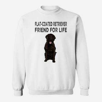 Flat-Coated Retriever Friend For Life Dog Friendship Sweatshirt | Crazezy UK
