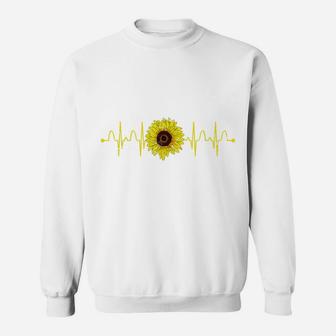 Florist Sunflower Heartbeat Blossom Yellow Flower Sunflower Sweatshirt | Crazezy