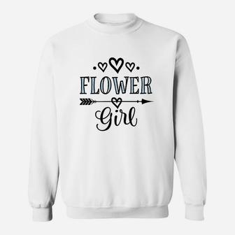 Flower Girl Wedding Bridal Party Sweatshirt | Crazezy AU