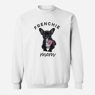 French Bulldog For Women, Frenchie Mom, Flower Sweatshirt | Crazezy UK