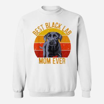 Funny Black Lab Mom Women Labrador Retriever Mama Sweatshirt | Crazezy