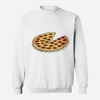 Funny Dads Pizza Pie And Slice Dad Sweatshirt | Crazezy UK