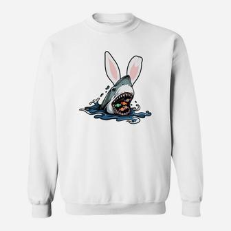 Funny Easter Shark Gift Idea Happy Easter Day Sweatshirt - Seseable