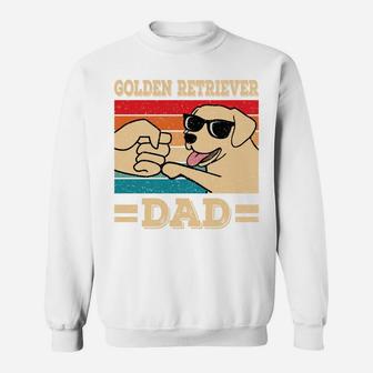 Funny Golden Retriever Dad Dog Retro Sweatshirt | Crazezy AU