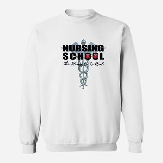 Funny Nursing Student Nursing School Sweatshirt | Crazezy