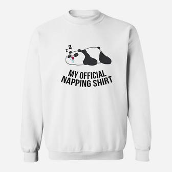Funny Panda My Official Napping Pyjama Cute Panda Sweatshirt | Crazezy UK