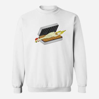 Funny Rubber Chicken And Waffles Comedy Sweatshirt - Thegiftio UK