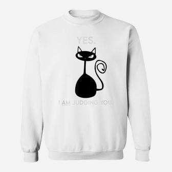 Funny Snarky Sarcastic Novelty Gift For Cat Lovers Sweatshirt | Crazezy UK