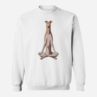 Funny Yoga Dog Greyhound Sweatshirt | Crazezy