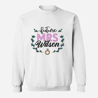 Future Mrs Just Married Engagement Future Wifey Bridal Wedding Sweatshirt - Thegiftio