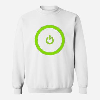 Gaming Power Button Gamer Pride Sweatshirt | Crazezy UK