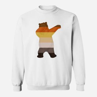 Gay Pride Bear Dabbing Bear Pride Sweatshirt - Thegiftio UK