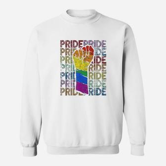 Gay Pride Fist Lgbt Sweatshirt | Crazezy DE