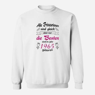 Geburtstags-Sweatshirt 1965 für Friseurinnen, Jubiläumsdesign - Seseable