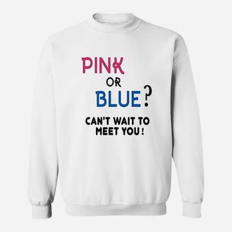 Gender Reveal Team Girl Or Boy Pink Or Blue Funny Graphic Sweatshirt | Crazezy DE