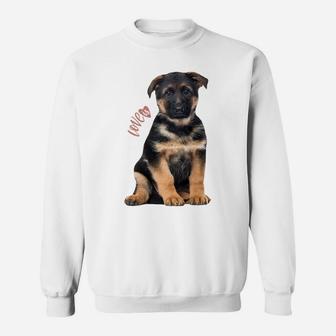 German Shepherd Shirt Shepard Dog Mom Dad Love Pet Puppy Tee Sweatshirt Sweatshirt | Crazezy UK