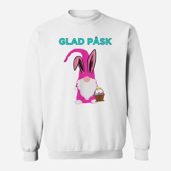 Glad Pask Happy Easter Bunny Tomte Gnome Nisse Sweatshirt | Crazezy CA