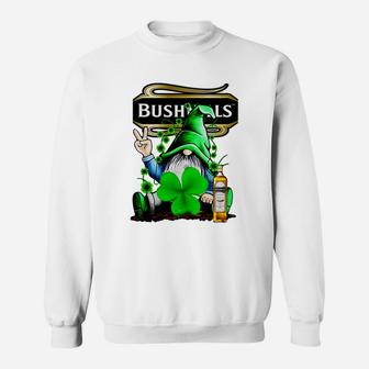 Gnome And Bushmills Irish Whiskey Shamrock St Patrick’s Day Shirt Sweatshirt - Thegiftio UK