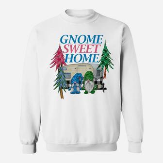 Gnome Sweet Home Christmas Camper Camping Tee Sweatshirt | Crazezy DE