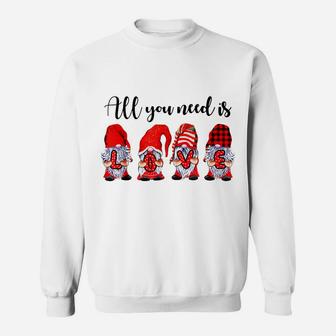 Gnome Valentines Day Shirt For Women Gifts Gnome Valentine Sweatshirt | Crazezy UK