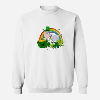Goat Leprechaun Irish Gold Shamrock Sweatshirt - Thegiftio UK