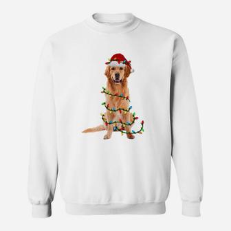 Golden Retriever Christmas Sweatshirt Dog Xmas Gift Sweatshirt | Crazezy