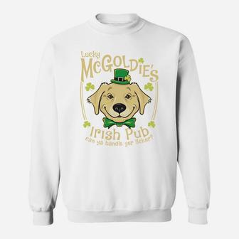 Golden Retriever Irish Pub St Patricks Day Sweatshirt - Thegiftio UK