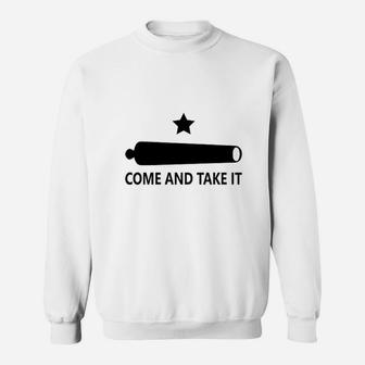 Gonzales Flag Come And Take It Triblend Sweatshirt | Crazezy