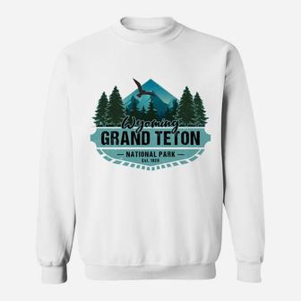 Grand Teton National Park Wyoming Usa Vacation Souvenir Sweatshirt Sweatshirt | Crazezy CA