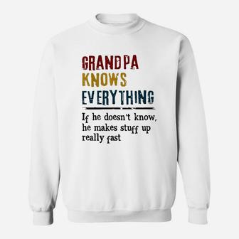 Grandpa Know Everything Sweatshirt - Thegiftio UK