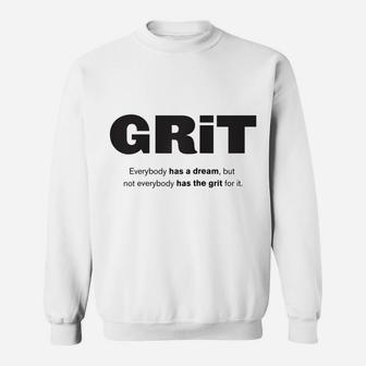 Grit, Dream Big Raglan Baseball Tee Sweatshirt | Crazezy DE