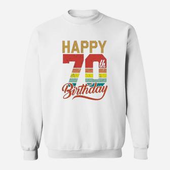Happy 70Th Birthday Gift 70 Years Old Vintage Born In 1949 Sweatshirt | Crazezy DE