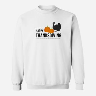 Happy Thanksgiving Turkey Thanksgiving Sweatshirt - Thegiftio