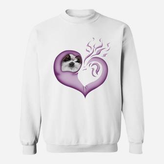 Happy Valentines Day Shih Tzu Animal Lovers Sweatshirt - Seseable