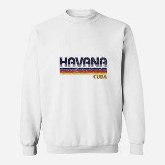 Havana Cuba Retro Vintage City Sweatshirt | Crazezy CA