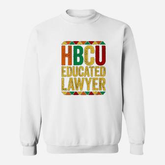 Hbcu Educated Lawyer Historical Black Sweatshirt - Thegiftio UK