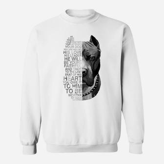 He Is Your Friend Your Partner Your Dog Pitbull Sweatshirt | Crazezy