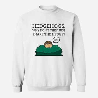 Hedgehogs Funny Animal Sweatshirt - Thegiftio UK