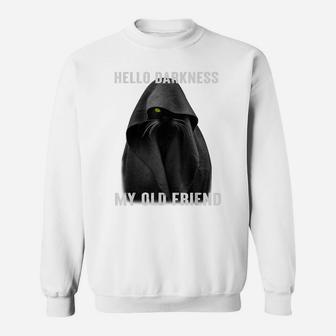 Hello Darkness- My Old Friend- Black Cat Sweatshirt | Crazezy CA