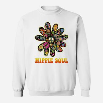 Hippie Soul Shirt Flower Power Peace Sign 60S 70S Tie Dye Sweatshirt Sweatshirt | Crazezy DE
