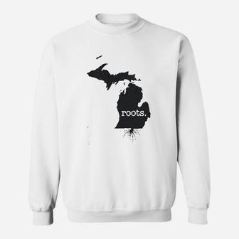 Home Roots State Michigan Sweatshirt - Thegiftio UK