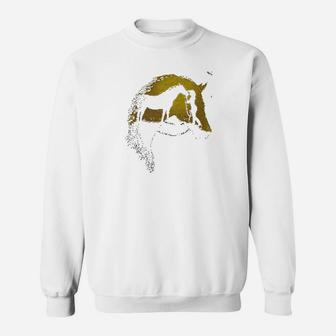 Horse Funny Cowgirl Western Horse Sweatshirt | Crazezy