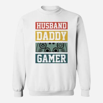 Husband Daddy Gamer Cool Gamer Christmas Gift Sweatshirt | Crazezy
