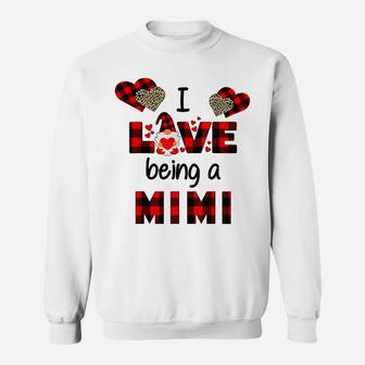 I Love Being A Mimi Grandma Gnome Valentines Day Sweatshirt | Crazezy
