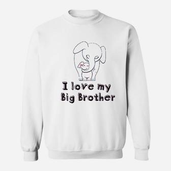 I Love My Big Brother Elephant Sweatshirt - Thegiftio UK