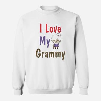 I Love My Grammy Grandmother Sweatshirt | Crazezy AU