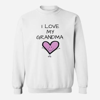 I Love My Grandma Love Grandma Sweatshirt - Thegiftio UK