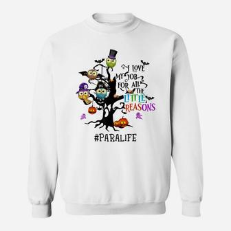 I Love My Job For All The Little Reasons Cute Owls Para Life Sweatshirt | Crazezy UK