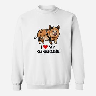 I Love My Kunekune Pig Sweatshirt | Crazezy UK